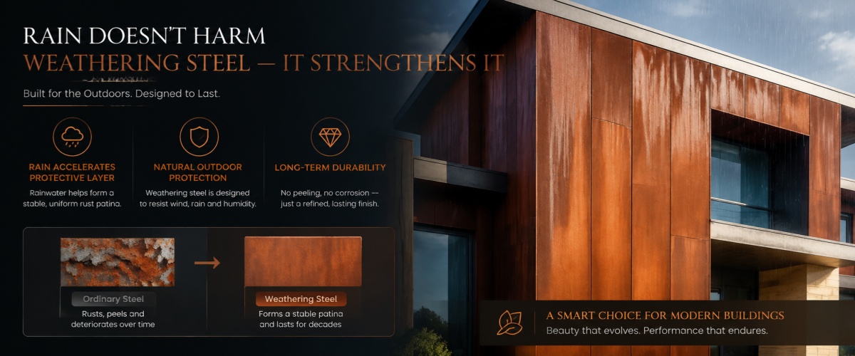 outdoor Corten Steel Siding for sale